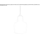 Szklana lampa wisząca Ursynow