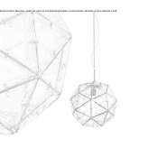 Polycarbonate hanging lamp Yacolt