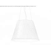 Parchment hanging lamp Igliano