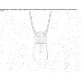 Brass LED hanging lamp Vendat