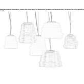Glass pendant lamp Durmanec