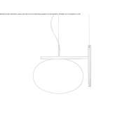 Lampa wisząca ze szkła opalowego Verdi