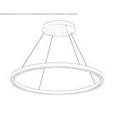 Lampa wisząca LED z funkcją ściemniania Crosby