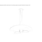 Aluminum LED hanging lamp with dimmable function Sobral