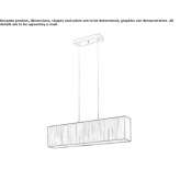 Silk hanging lamp Mazy