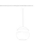 Aluminum hanging lamp Wimille