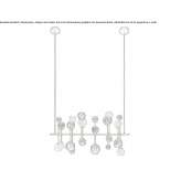 Glass chandelier Chaska