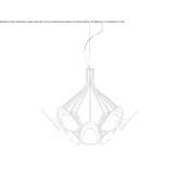 Metal LED hanging lamp Jenaz