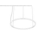 Metal LED hanging lamp Nikaia