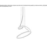 Swivel aluminum LED hanging lamp Mihaesti