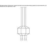 Aluminiowa lampa wisząca LED Hemeius