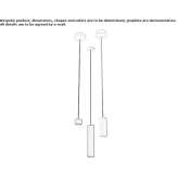LED hanging lamp with dimmable function Malosco