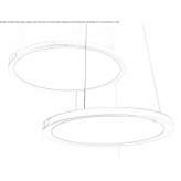 Lampa wisząca LED z PMMA i metalu Zimnicea