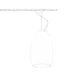 Lampa wisząca LED z dmuchanego szkła Stokkem