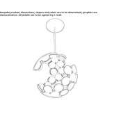 Aluminum LED hanging lamp Komariv