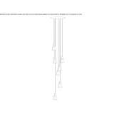 LED hanging lamp made of borosilicate glass Belton