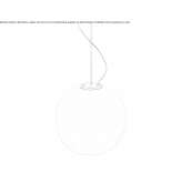 Lampa wisząca LED z dmuchanego szkła Marfa