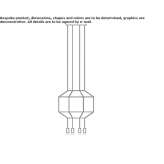 Aluminiowa lampa wisząca LED Hemeius