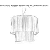 Trevira® CS pendant lamp Monthyon