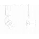 LED pendant lamp made of die-cast aluminum Sarina