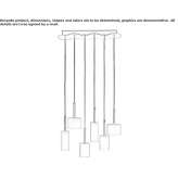 Halogen hanging lamp Gelles