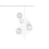 LED chandelier made of Murano glass Lazzate