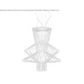 Chrome-plated hanging lamp Catac