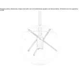 Pendant lamp made of glass and brass Milotice