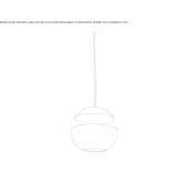 Aluminum hanging lamp Wimille