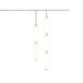 LED hanging lamp made of glass Telopea
