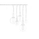 Lampa wisząca LED z PMMA Muro