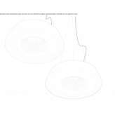 LED hanging lamp made of polyethylene Camasca
