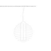 Lampa wisząca ze szkła i metalu Mogollon