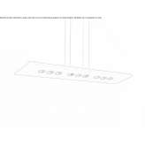 Aluminum LED hanging lamp Colelia