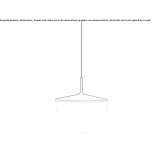 Pendant lamp made of polycarbonate and metal Charneca