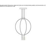 Metal LED hanging lamp Atlantic