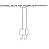 Aluminiowa lampa wisząca LED Hemeius