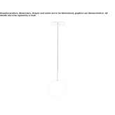 Szklana lampa wisząca Bata