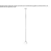 Chrome-plated hanging lamp Certosa