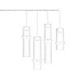 Lampa wisząca LED wykonana ręcznie ze szkła opalowego Acayucan