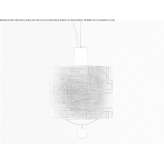 Linen LED hanging lamp Orcheta