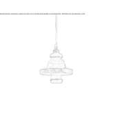 Ceramic LED hanging lamp Grandris