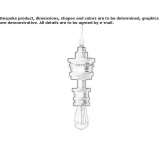 Ceramic hanging lamp Grandris