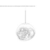 LED hanging lamp made of polycarbonate Zblewo