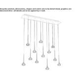 Crystal LED hanging lamp Zillmere
