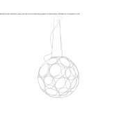 Steel LED hanging lamp Dunmore