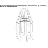 Crystal LED hanging lamp Zillmere