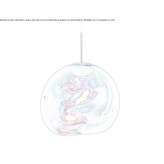LED hanging lamp made of polycarbonate Zblewo