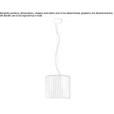 Trevira® CS fluorescent pendant lamp Monthyon