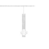 Metal LED hanging lamp Wlochy